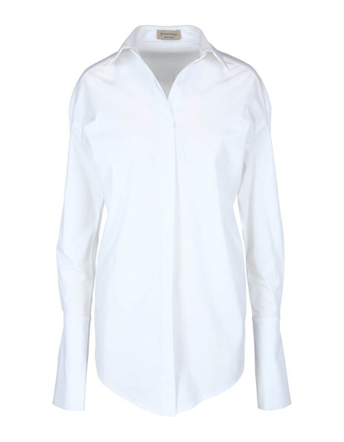 LONG CUFFS shirt white